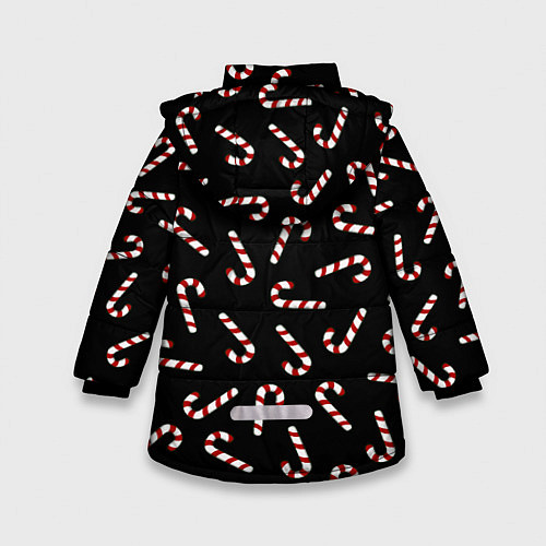 Зимняя куртка для девочки Christmas Candy / 3D-Черный – фото 2