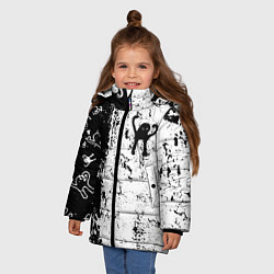Куртка зимняя для девочки Ъуъ съука, цвет: 3D-светло-серый — фото 2