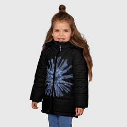 Куртка зимняя для девочки Вирус, цвет: 3D-черный — фото 2