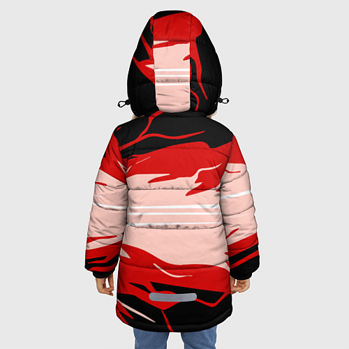 Зимняя куртка для девочки AMONG US / 3D-Красный – фото 4