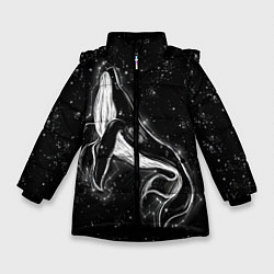 Зимняя куртка для девочки Космический Кит