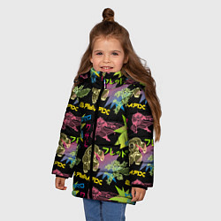 Куртка зимняя для девочки Big Hero 6, цвет: 3D-черный — фото 2