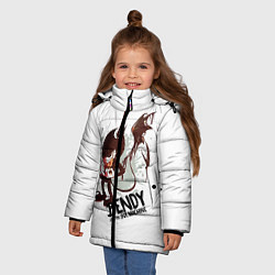 Куртка зимняя для девочки Bendy And The Ink Machine, цвет: 3D-черный — фото 2
