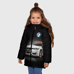Куртка зимняя для девочки Safety car, цвет: 3D-черный — фото 2