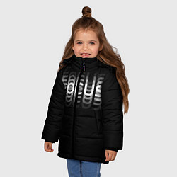 Куртка зимняя для девочки FOCUS: WHITE, цвет: 3D-черный — фото 2