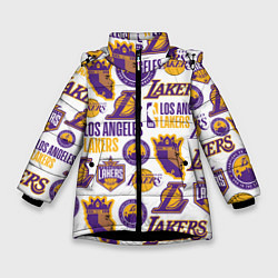 Зимняя куртка для девочки LAKERS LOGO