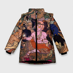 Куртка зимняя для девочки BRING ME THE HORIZON ART, цвет: 3D-черный