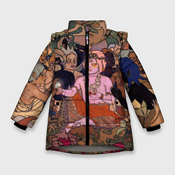 Куртка зимняя для девочки BRING ME THE HORIZON ART, цвет: 3D-светло-серый