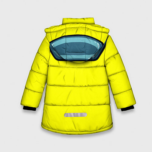 Зимняя куртка для девочки СКАФАНДР AMONG US КАПЮШОН / 3D-Черный – фото 2