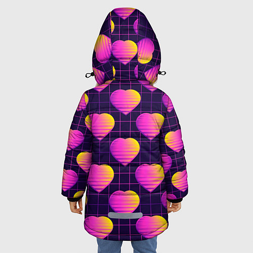 Зимняя куртка для девочки Among Us Girl / 3D-Красный – фото 4