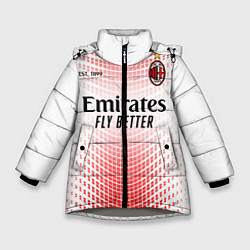 Куртка зимняя для девочки AC MILAN 2021 - ГОСТЕВАЯ, цвет: 3D-светло-серый