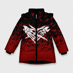 Куртка зимняя для девочки Velial Squad, цвет: 3D-черный