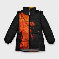 Куртка зимняя для девочки ЦАПЛЯ, цвет: 3D-светло-серый
