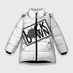 Куртка зимняя для девочки Lock, цвет: 3D-черный