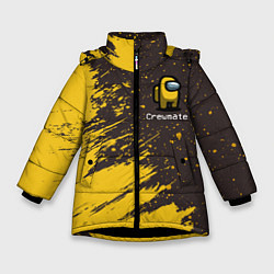 Куртка зимняя для девочки AMONG US АМОНГ АС, цвет: 3D-черный