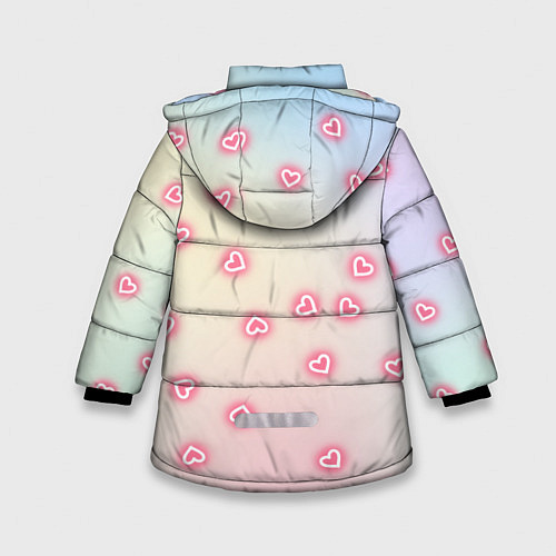 Зимняя куртка для девочки Милая пандочка / 3D-Черный – фото 2