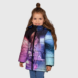 Куртка зимняя для девочки Урарака, Очако, цвет: 3D-черный — фото 2