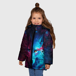 Куртка зимняя для девочки ЗВЕЗДНЫЙ ВОЛК, цвет: 3D-черный — фото 2