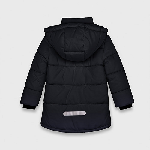 Зимняя куртка для девочки Клинок рассекающий демонов / 3D-Черный – фото 2