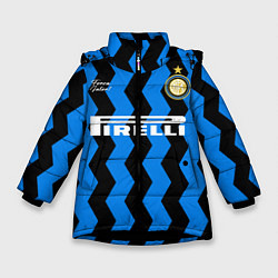 Куртка зимняя для девочки INTER домашняя 2021, цвет: 3D-черный