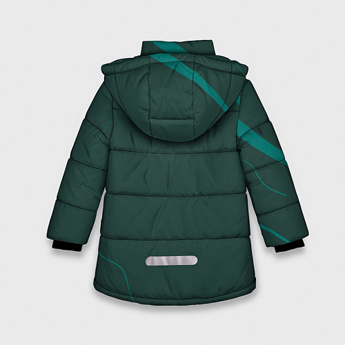 Зимняя куртка для девочки Лучше звоните Ктулху / 3D-Светло-серый – фото 2