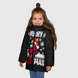 Куртка зимняя для девочки Merry Sus Mas, цвет: 3D-черный — фото 2