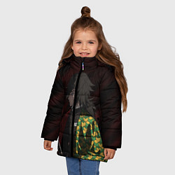 Куртка зимняя для девочки ГИЮ ТОМИОКА, цвет: 3D-черный — фото 2