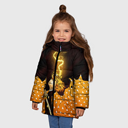 Куртка зимняя для девочки ЗЕНИЦУ, цвет: 3D-черный — фото 2