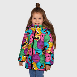 Куртка зимняя для девочки Pattern, цвет: 3D-красный — фото 2