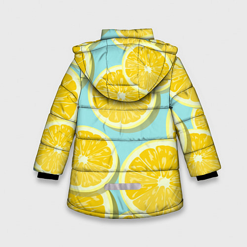 Зимняя куртка для девочки Лимончики / 3D-Черный – фото 2