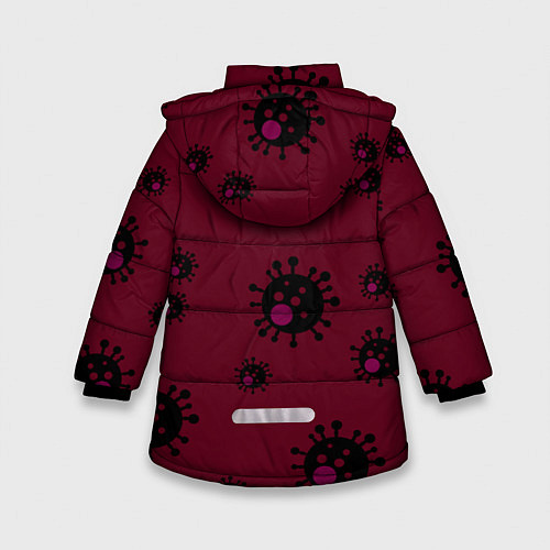 Зимняя куртка для девочки ANTICORONA / 3D-Черный – фото 2