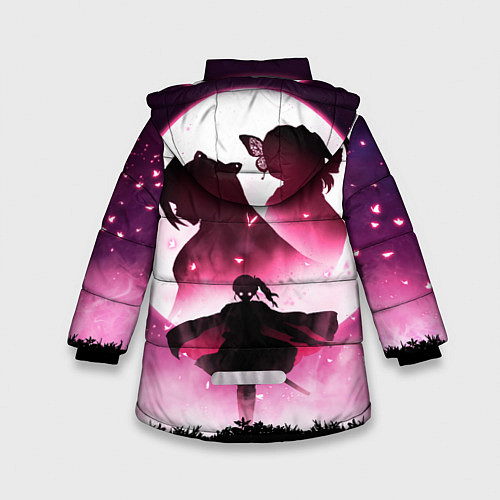 Зимняя куртка для девочки Столп Бабочки / 3D-Черный – фото 2