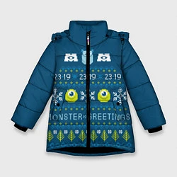 Зимняя куртка для девочки Monster greetings