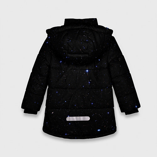 Зимняя куртка для девочки NaSa Space Космос Наса / 3D-Черный – фото 2