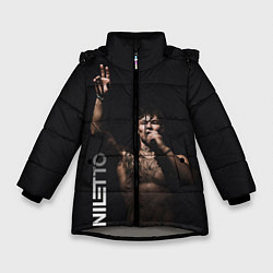 Куртка зимняя для девочки NILETTO, цвет: 3D-светло-серый
