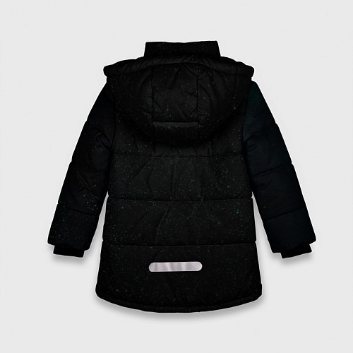 Зимняя куртка для девочки Космонавт / 3D-Черный – фото 2