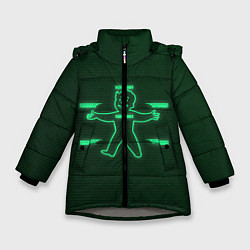 Куртка зимняя для девочки Vault-Boy HP, цвет: 3D-светло-серый