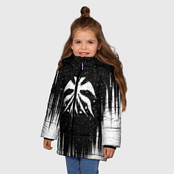 Куртка зимняя для девочки Башня бога Крылатое древо Z, цвет: 3D-светло-серый — фото 2