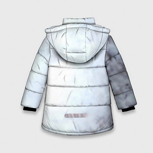Зимняя куртка для девочки Австралийская овчарка / 3D-Черный – фото 2