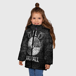Куртка зимняя для девочки Till Valhall, цвет: 3D-красный — фото 2