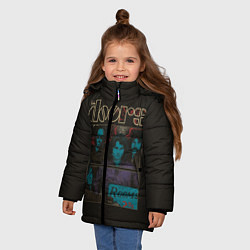 Куртка зимняя для девочки The Doors, цвет: 3D-черный — фото 2