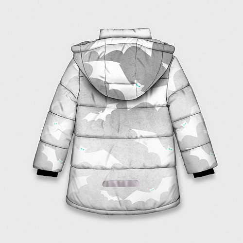 Зимняя куртка для девочки Zombie peace hand / 3D-Черный – фото 2