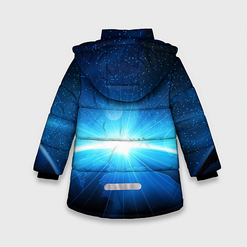 Зимняя куртка для девочки Among Us / 3D-Черный – фото 2