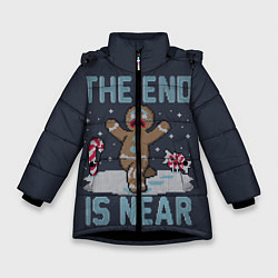 Куртка зимняя для девочки Пряник, цвет: 3D-черный
