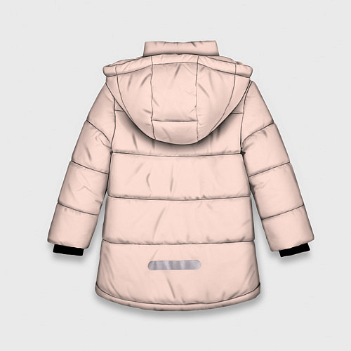 Зимняя куртка для девочки Surprised anime face / 3D-Черный – фото 2