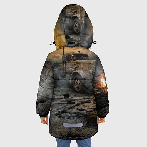 Зимняя куртка для девочки Stalker 2 Мертвый город / 3D-Красный – фото 4