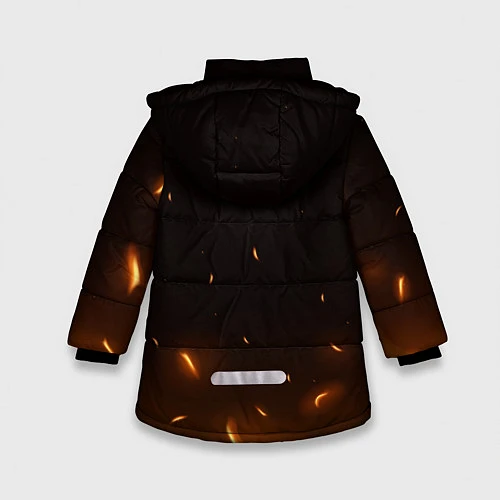 Зимняя куртка для девочки RUST / 3D-Черный – фото 2