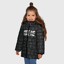 Куртка зимняя для девочки Noize MC, цвет: 3D-черный — фото 2