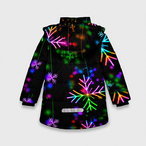 Зимняя куртка для девочки Among Us New Year / 3D-Черный – фото 2