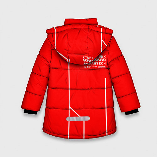 Зимняя куртка для девочки CYBERPUNK FASHION / 3D-Черный – фото 2